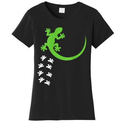 Fun Crested Gecko Eyelash Lizard Reptile Pet Herpetologist Women's T-Shirt