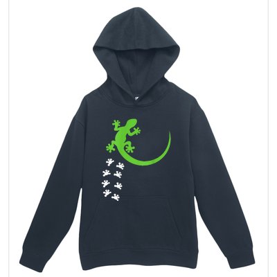 Fun Crested Gecko Eyelash Lizard Reptile Pet Herpetologist Urban Pullover Hoodie