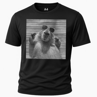 Funny Capybara Gifts Cool Capybara Selfie Cooling Performance Crew T-Shirt