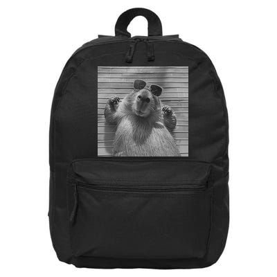 Funny Capybara Gifts Cool Capybara Selfie 16 in Basic Backpack