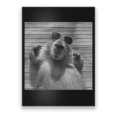 Funny Capybara Gifts Cool Capybara Selfie Poster