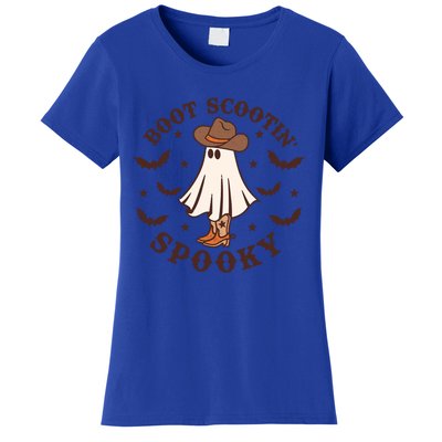 Funny Cow Ghost Boot Scooting Spooky Western Halloween Cute Gift Women's T-Shirt