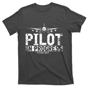 Funny Copilot Gift Flight Pilot In Progress Future Pilot T-Shirt