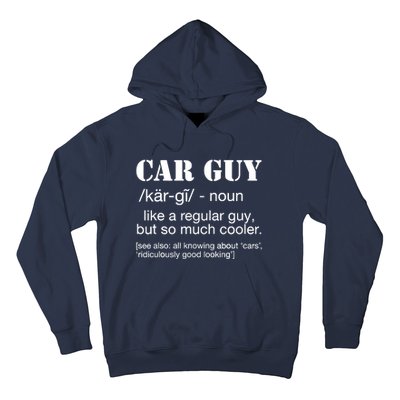 Funny Car Guy Cars Lover Racing Mechanics Car Guy Definition Hoodie