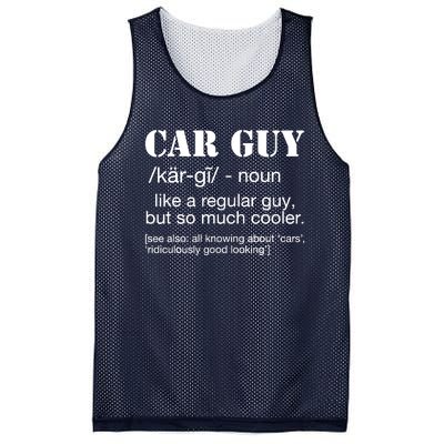 Funny Car Guy Cars Lover Racing Mechanics Car Guy Definition Mesh Reversible Basketball Jersey Tank