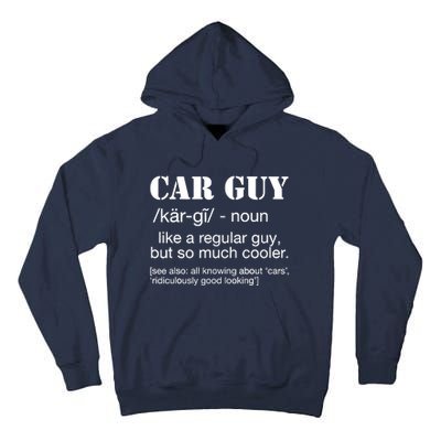 Funny Car Guy Cars Lover Racing Mechanics Car Guy Definition Tall Hoodie