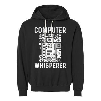 Funny Computer Geek Tech Nerd Gift Men Women Cool Support Garment-Dyed Fleece Hoodie