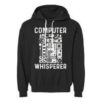 Funny Computer Geek Tech Nerd Gift Men Women Cool Support Garment-Dyed Fleece Hoodie