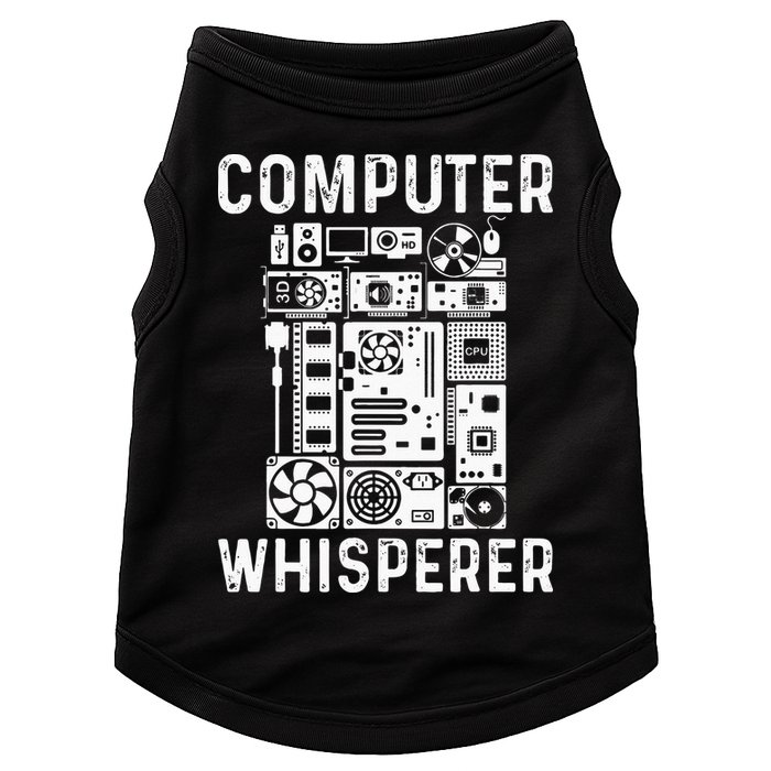 Funny Computer Geek Tech Nerd Gift Men Women Cool Support Doggie Tank