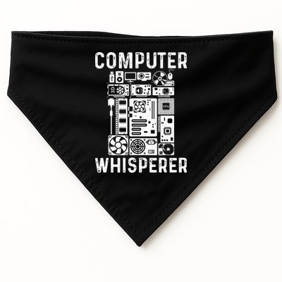 Funny Computer Geek Tech Nerd Gift Men Women Cool Support USA-Made Doggie Bandana