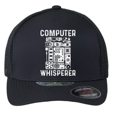 Funny Computer Geek Tech Nerd Gift Men Women Cool Support Flexfit Unipanel Trucker Cap