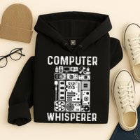 Funny Computer Geek Tech Nerd Gift Men Women Cool Support Hoodie
