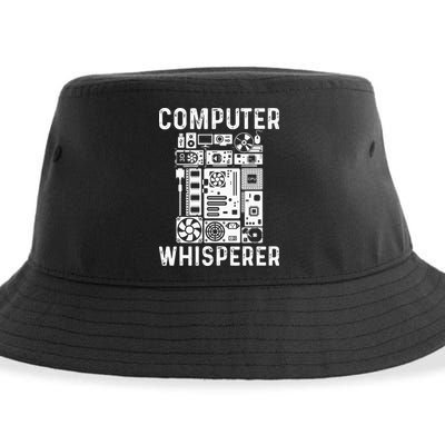Funny Computer Geek Tech Nerd Gift Men Women Cool Support Sustainable Bucket Hat