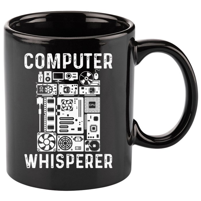 Funny Computer Geek Tech Nerd Gift Men Women Cool Support 11oz C Handle Ceramic Mug