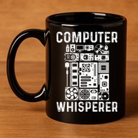 Funny Computer Geek Tech Nerd Gift Men Women Cool Support 11oz C Handle Ceramic Mug
