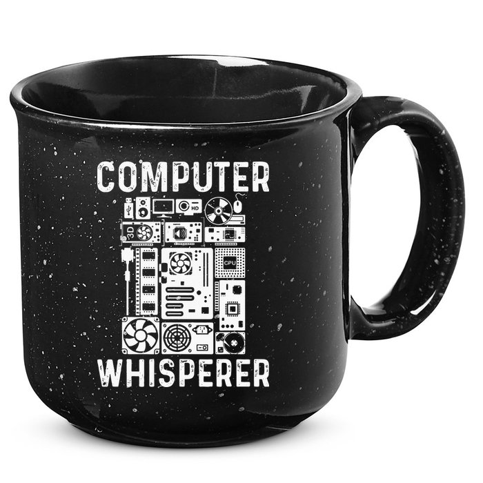 Funny Computer Geek Tech Nerd Gift Men Women Cool Support 15oz Campfire Ceramic Mug