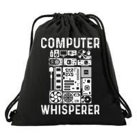 Funny Computer Geek Tech Nerd Gift Men Women Cool Support Drawstring Bag