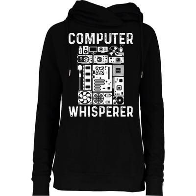 Funny Computer Geek Tech Nerd Gift Men Women Cool Support Womens Funnel Neck Pullover Hood