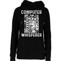Funny Computer Geek Tech Nerd Gift Men Women Cool Support Womens Funnel Neck Pullover Hood