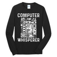 Funny Computer Geek Tech Nerd Gift Men Women Cool Support Tall Long Sleeve T-Shirt