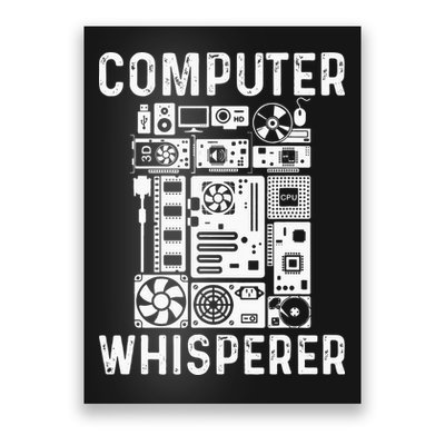 Funny Computer Geek Tech Nerd Gift Men Women Cool Support Poster