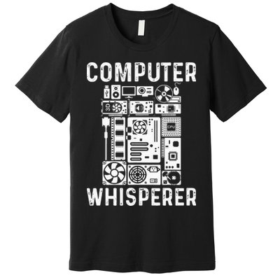 Funny Computer Geek Tech Nerd Gift Men Women Cool Support Premium T-Shirt
