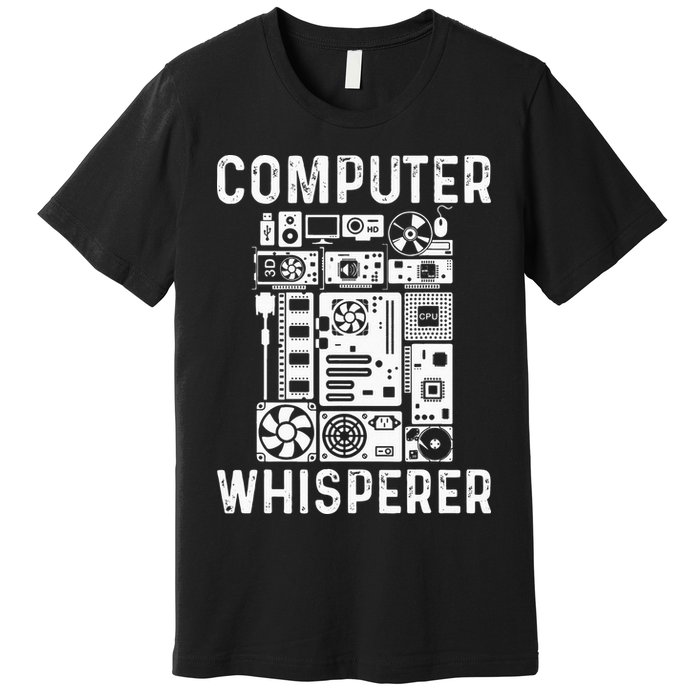 Funny Computer Geek Tech Nerd Gift Men Women Cool Support Premium T-Shirt