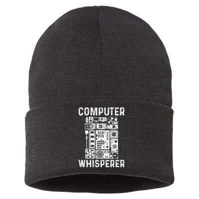 Funny Computer Geek Tech Nerd Gift Men Women Cool Support Sustainable Knit Beanie