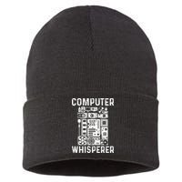 Funny Computer Geek Tech Nerd Gift Men Women Cool Support Sustainable Knit Beanie