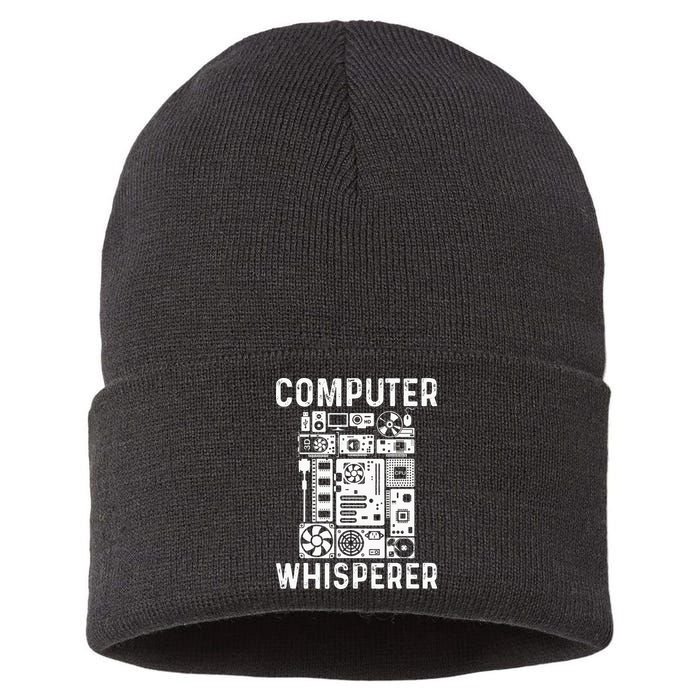 Funny Computer Geek Tech Nerd Gift Men Women Cool Support Sustainable Knit Beanie