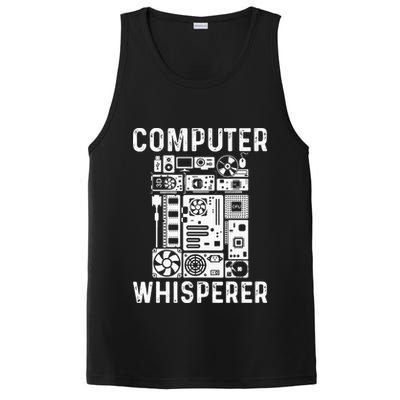 Funny Computer Geek Tech Nerd Gift Men Women Cool Support PosiCharge Competitor Tank