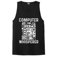 Funny Computer Geek Tech Nerd Gift Men Women Cool Support PosiCharge Competitor Tank