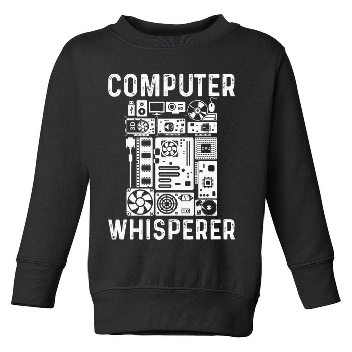 Funny Computer Geek Tech Nerd Gift Men Women Cool Support Toddler Sweatshirt