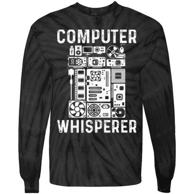 Funny Computer Geek Tech Nerd Gift Men Women Cool Support Tie-Dye Long Sleeve Shirt