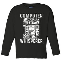 Funny Computer Geek Tech Nerd Gift Men Women Cool Support Toddler Long Sleeve Shirt