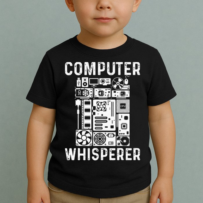 Funny Computer Geek Tech Nerd Gift Men Women Cool Support Toddler T-Shirt