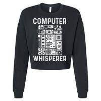 Funny Computer Geek Tech Nerd Gift Men Women Cool Support Cropped Pullover Crew