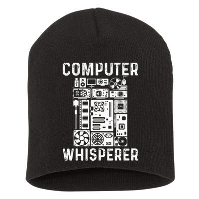 Funny Computer Geek Tech Nerd Gift Men Women Cool Support Short Acrylic Beanie