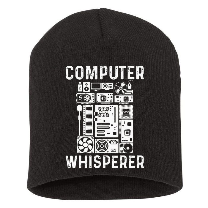 Funny Computer Geek Tech Nerd Gift Men Women Cool Support Short Acrylic Beanie