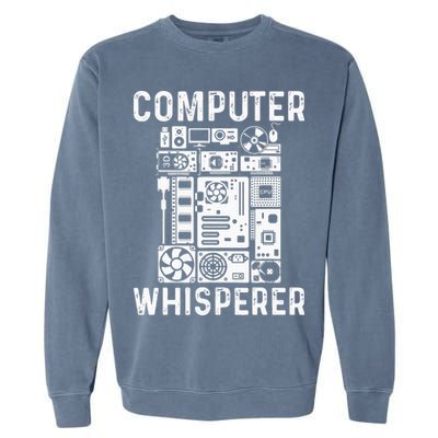 Funny Computer Geek Tech Nerd Gift Men Women Cool Support Garment-Dyed Sweatshirt