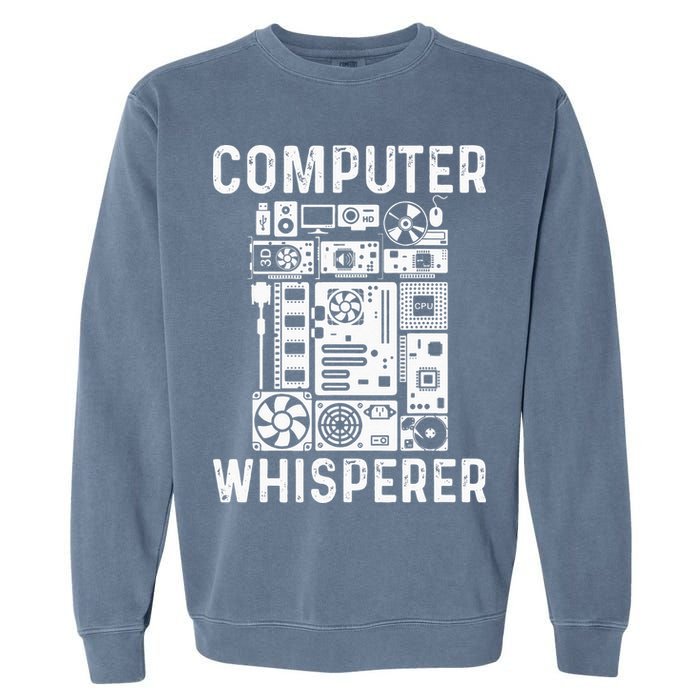 Funny Computer Geek Tech Nerd Gift Men Women Cool Support Garment-Dyed Sweatshirt