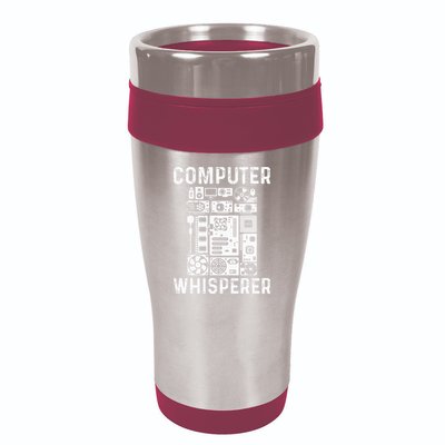 Funny Computer Geek Tech Nerd Gift Men Women Cool Support 16oz Travel Tumbler
