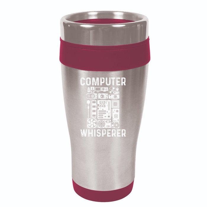 Funny Computer Geek Tech Nerd Gift Men Women Cool Support 16oz Travel Tumbler
