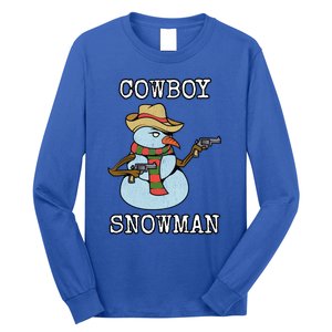 Funny Christmas Gift Western Cow Snow Gift Long Sleeve Shirt