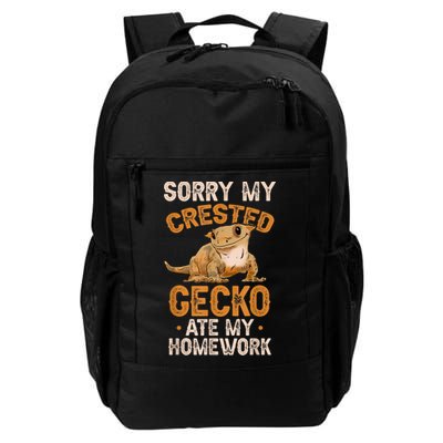 Fun Crested Gecko Eyelash Lizard Boy Girl Herpetologist Backpack