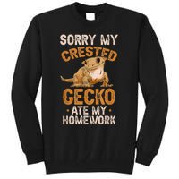 Fun Crested Gecko Eyelash Lizard Boy Girl Herpetologist Tall Sweatshirt