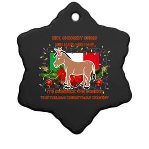 Funny Christmas Gift Dominick The Italian Christmas Donkey Ceramic Star Ornament