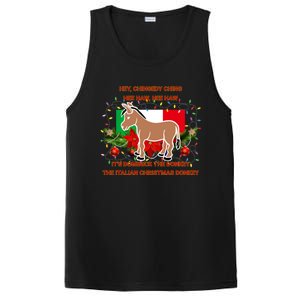 Funny Christmas Gift Dominick The Italian Christmas Donkey PosiCharge Competitor Tank