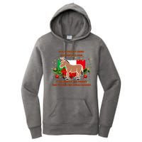 Funny Christmas Gift Dominick The Italian Christmas Donkey Women's Pullover Hoodie