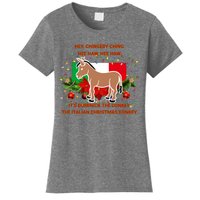 Funny Christmas Gift Dominick The Italian Christmas Donkey Women's T-Shirt